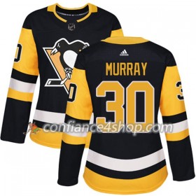 Adidas Maillot de Hockey Pittsburgh Penguins Matt Murray 30 2017-2018 Noir Authentic - Femme